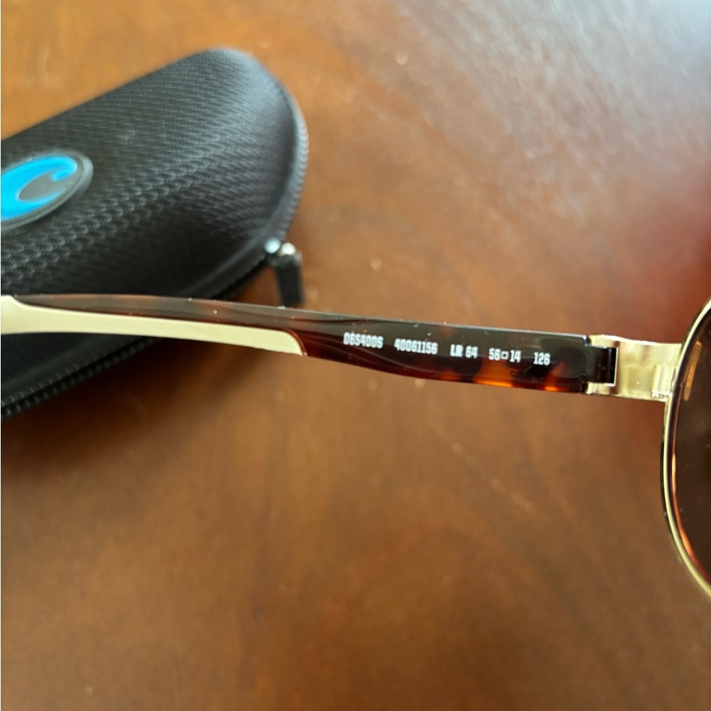 Costa Green Aviator Sunglasses - Picture 3 of 7